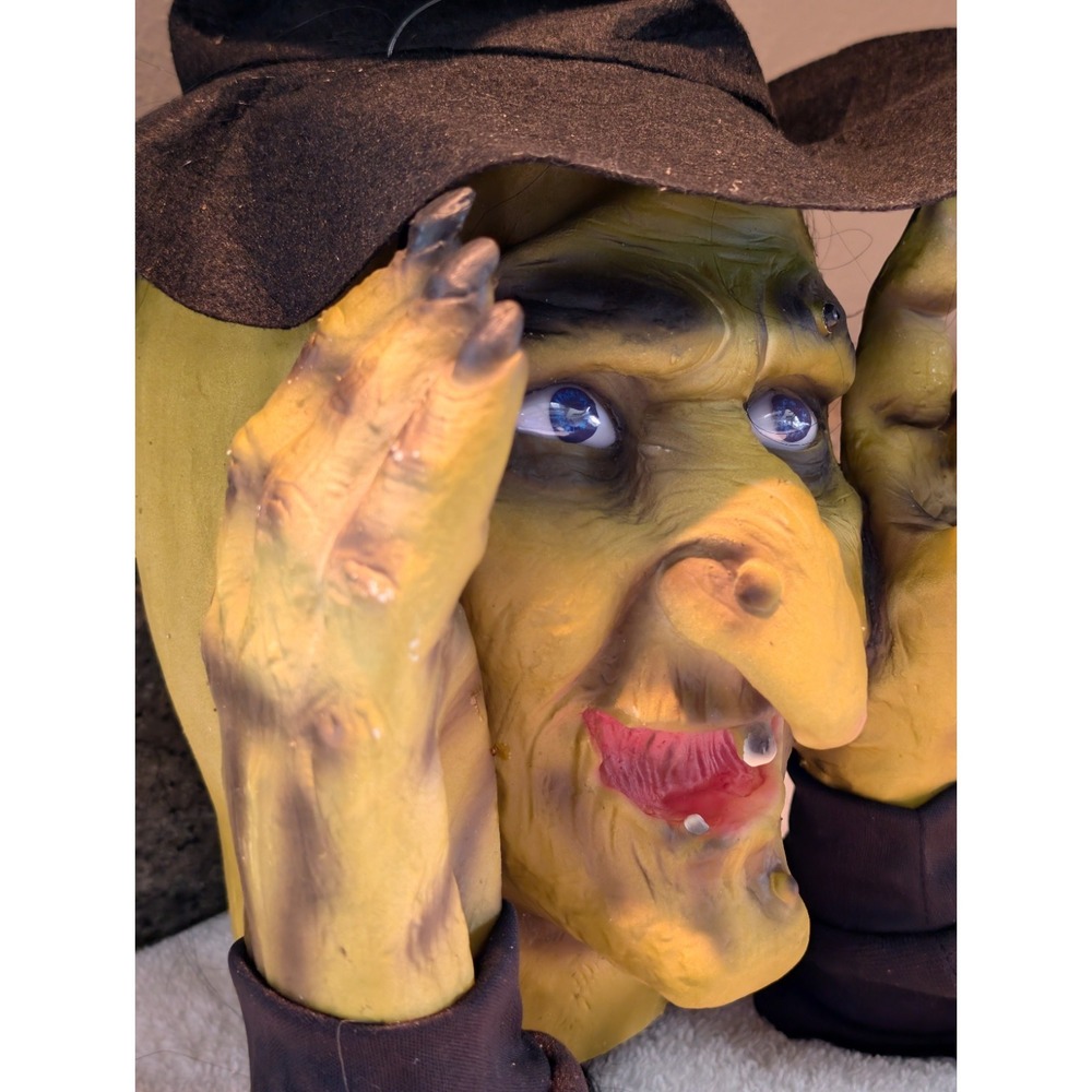 Scary Peeper Tapping Window Witch Animated Halloween Prop Tested Creepy Decor - Picture 5 of 16